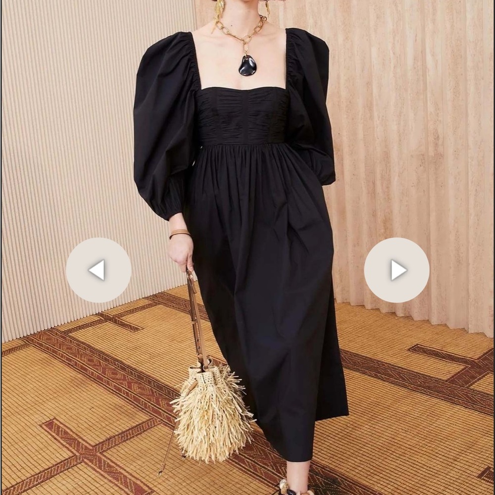 Ulla Johnson Lelani dress black cotton